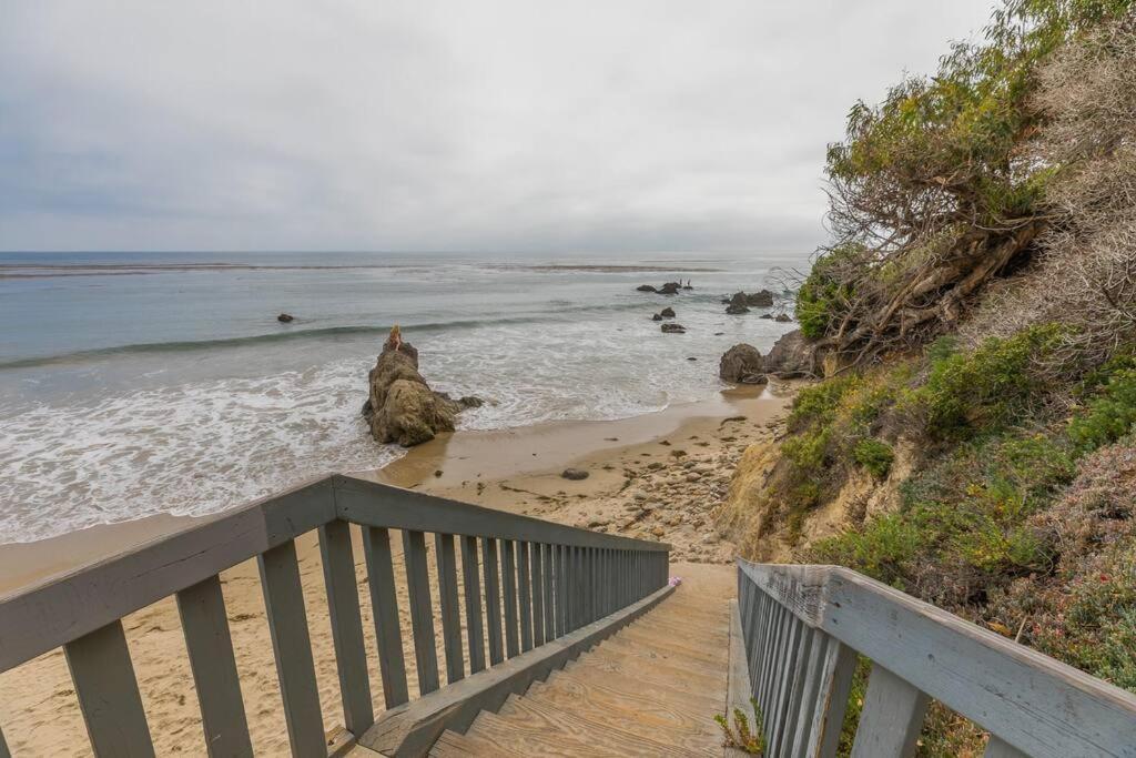 Luxury Beach Ocean View House, Steps To The Beach Villa Malibu Exterior photo