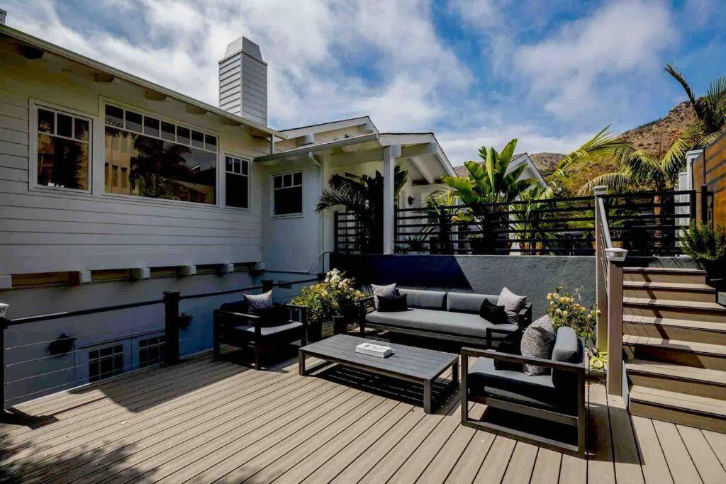 Luxury Beach Ocean View House, Steps To The Beach Villa Malibu Exterior photo